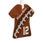 Cool Football Ornaments with NAME and NUMBER