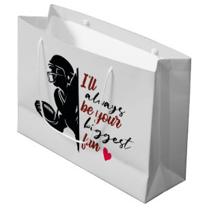 cool football payer biggest fan party large gift bag