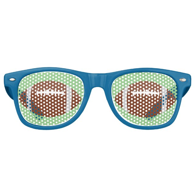 Cool Football Player Sports Eyes Ball Party Favour Retro Sunglasses (Front)