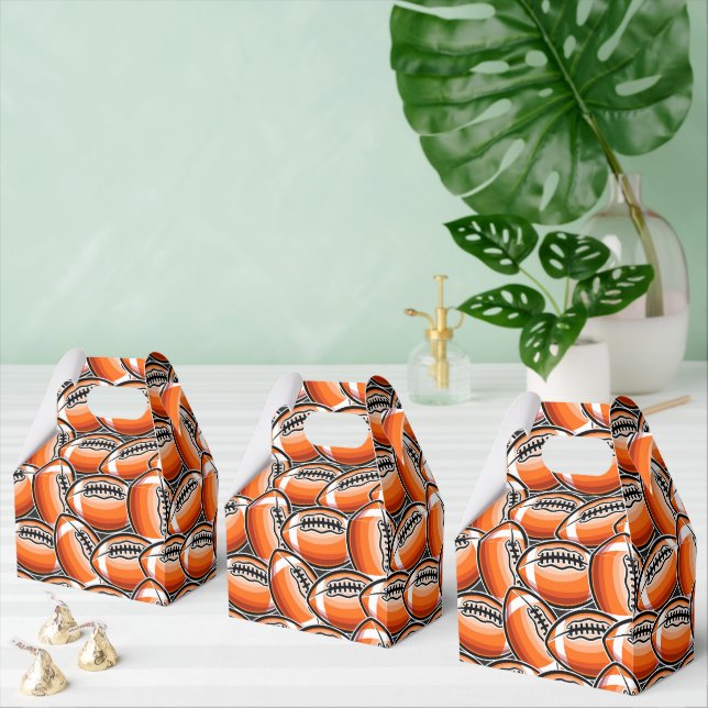 cool football sports pattern party  favour box (Multiple)