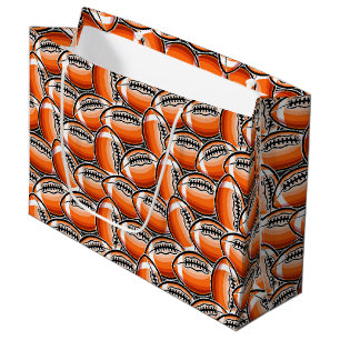 cool football sports pattern party  large gift bag