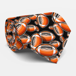 cool football sports pattern tie