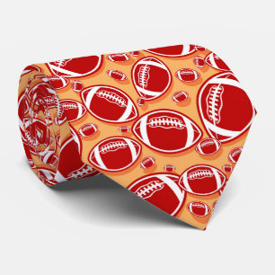 cool football sports pattern tie