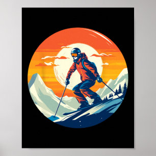 Cool For Snowboard And Ski Lover In The White Moun Poster