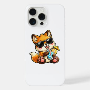 Cool Fox Drink iPhone 15 Pro Max Case
