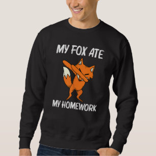 Cool Fox For Kids Boys Dabbing Red Swift Fennec An Sweatshirt