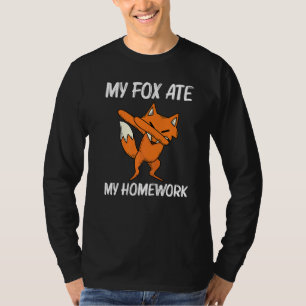 Cool Fox For Kids Boys Dabbing Red Swift Fennec An T-Shirt