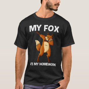 Cool Fox For Kids Boys Omnivorous Mammal Animal T-Shirt