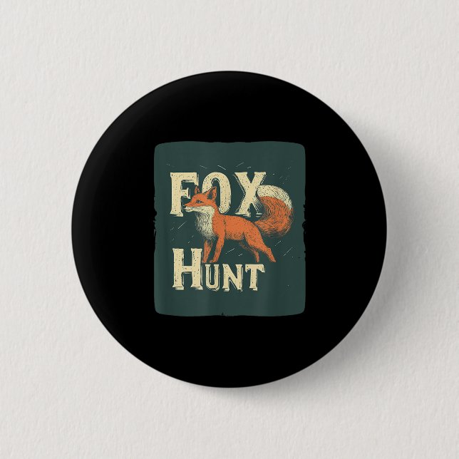 Cool Fox Hunting Costume For Adults And Kids  6 Cm Round Badge (Front)