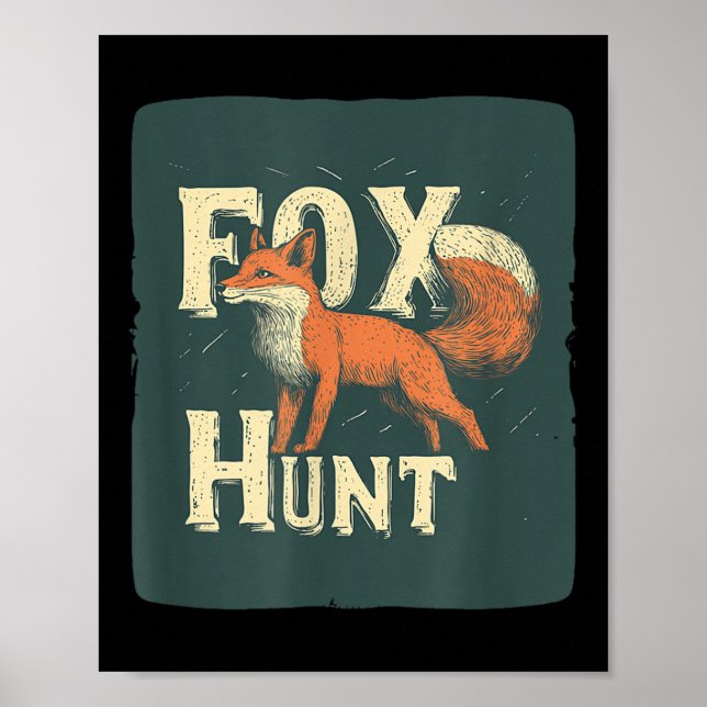 Cool Fox Hunting Costume For Adults And Kids  Poster (Front)