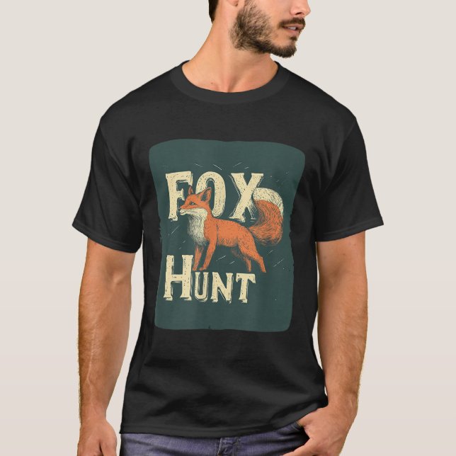 Cool Fox Hunting Costume For Adults And Kids  T-Shirt (Front)