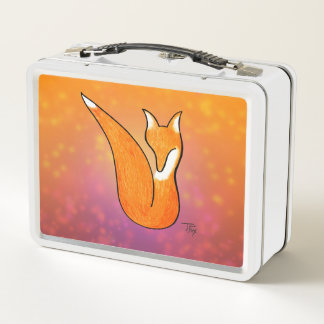 Cool Fox Metal Lunchbox