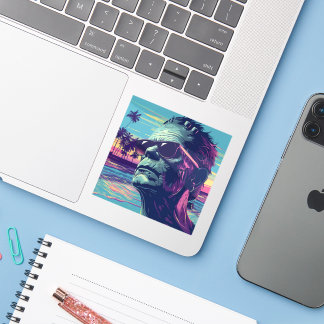 Cool Frankenstein Retro Sunset Halloween