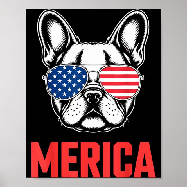 Cool French Bulldog Art For Men Women Kids Frenchi Poster (Front)