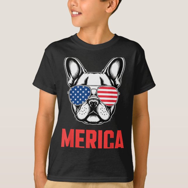 Cool French Bulldog Art For Men Women Kids Frenchi T-Shirt (Front)