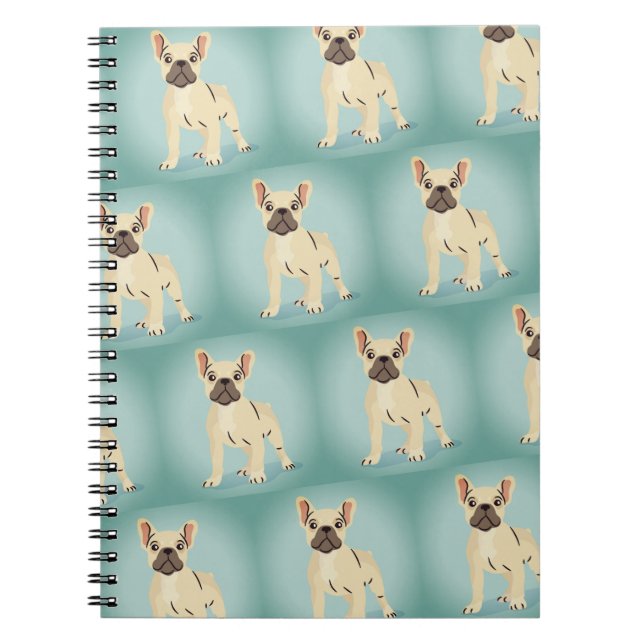 Cool french Bulldog note book (Front)