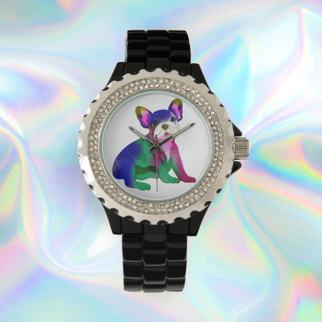 Cool French Bulldog Spray Painted  Watch (Creator Uploaded)