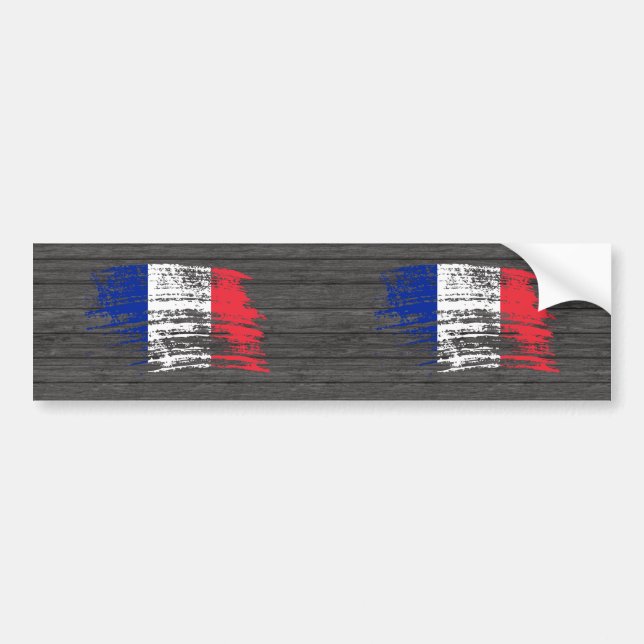 Cool French flag design Bumper Sticker (Front)