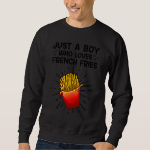 Cool French Fries For Boys Kids Sweet Potato Chef Sweatshirt