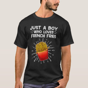 Cool French Fries For Boys Kids Sweet Potato Chef T-Shirt
