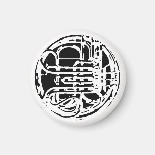 Cool French Horn Design Magnet
