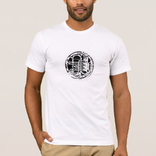 Cool French Horn Design T-Shirt
