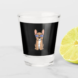 Cool Frenchie French Bulldog Sunglasses Gift Shot Glass
