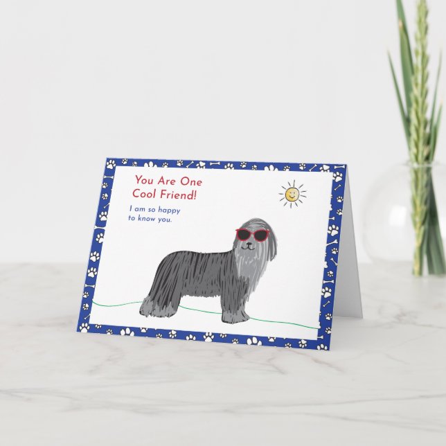 Cool Friend Dog Card (Front)