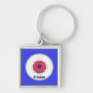 Cool Frisbee Design Key Ring