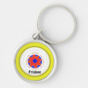 Cool Frisbee Design Key Ring