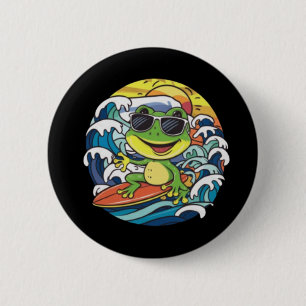 Cool Frog 6 Cm Round Badge