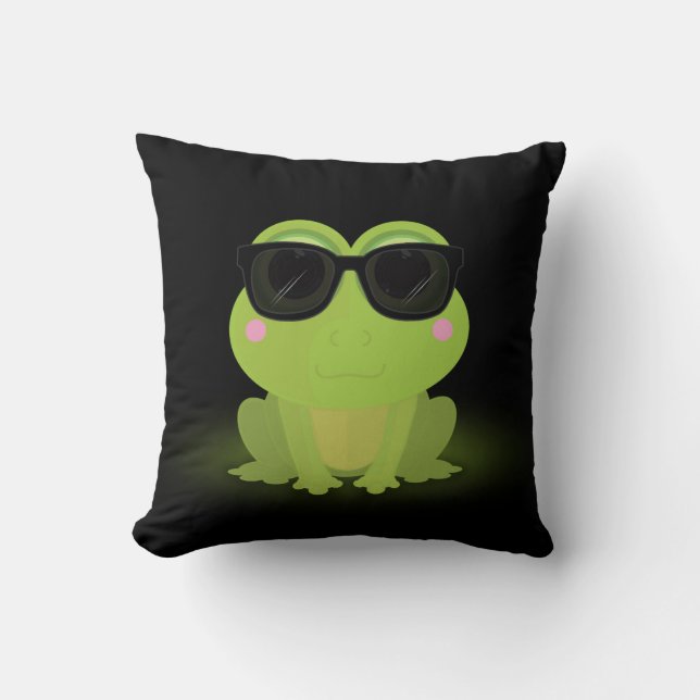Cool Frog Cushion (Front)