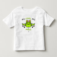 Cool Frog Funny Cartoon Character Motto Design