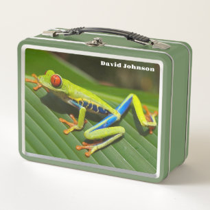 Cool Frog  Metal Lunchbox