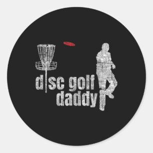 Cool Frolf Disc Golf Daddy Shirt Classic Round Sticker