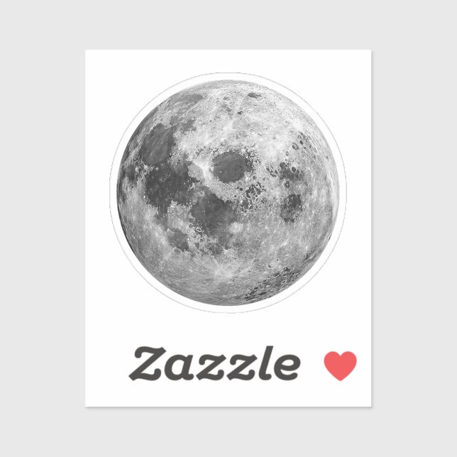 Cool Full Moon Graphic Space Astronomy Science (Sheet)
