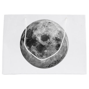 Cool Full Moon Graphic Space Astronomy Science Large Gift Bag