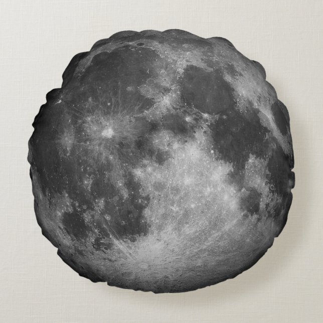 Cool Full Moon Round Cushion (Front)