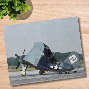 Cool Fun Aeroplane Photo Pilot Family Aviation  Jigsaw Puzzle