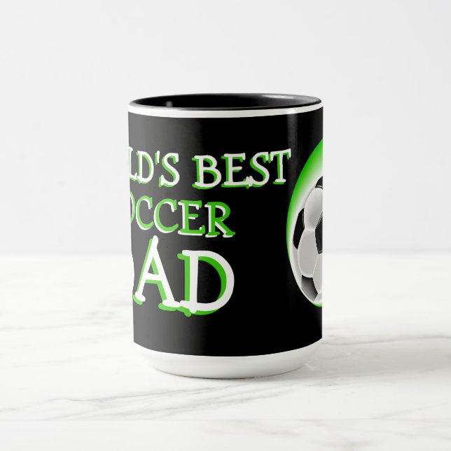 Cool Fun Awesome Worlds Best Soccer Dad Mug (Center)