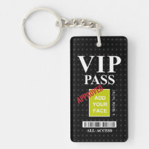Cool fun black and white customisable VIP Pass…
