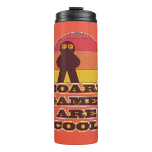 Cool Fun Board Games Meeple Cartoon  Thermal Tumbler