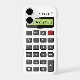 Cool Fun Calculator Pattern with Custom Text