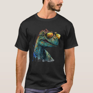 Cool fun dinosaur raptor with sunglasses 2 T-Shirt