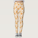 Cool fun pizza and slices pattern on white leggings<br><div class="desc">Cool and fun pizza slices pattern white Leggings. Juicy vector made pizza with crunchy crust,  cheese,  salami,  champignon mushrooms,  olives and a sprinkle of oregano.</div>