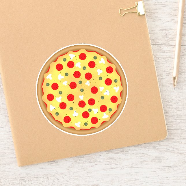 Cool fun pizza party kids birthday (Notebook)