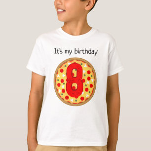 Cool fun pizza party kids birthday T-Shirt