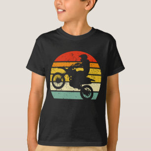 Cool Fun Retro Vintage Style Sunset Motocross Dirt T-Shirt