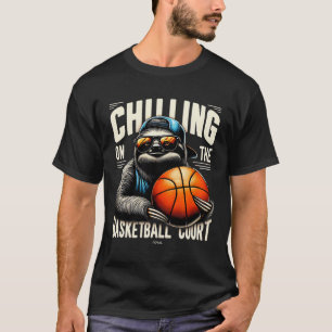 Cool Fun Sketll Sloth - Chilling On The Sketll Cou T-Shirt