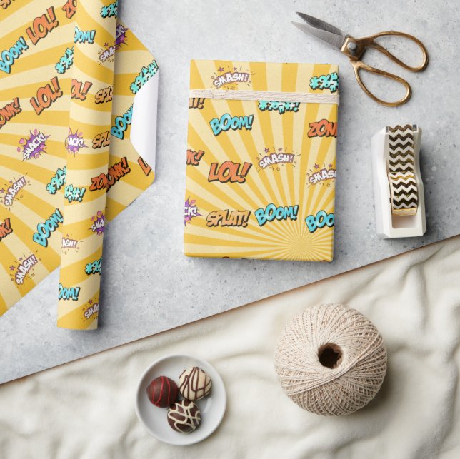 Cool Fun Teenage Words  Wrapping Paper (Crafts)